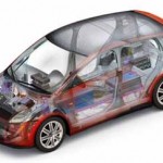 Transparent view of the FutureSteelVehicle Battery Electric Vehicle