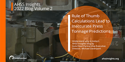 Conventional Rule-of-Thumb Calculations Lead to Inaccurate Press Tonnage Predictions