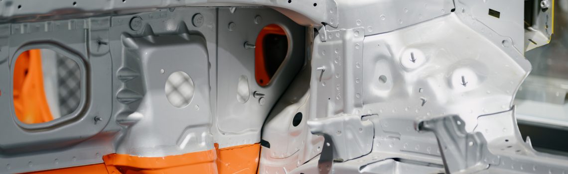 image of stamped steel parts for automotive assembly