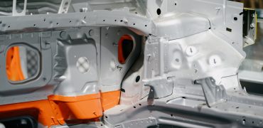 image of stamped steel parts for automotive assembly