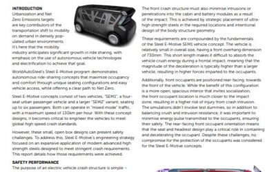 Steel E-Motive Microstudies: Engineering Safety for Future Mobility